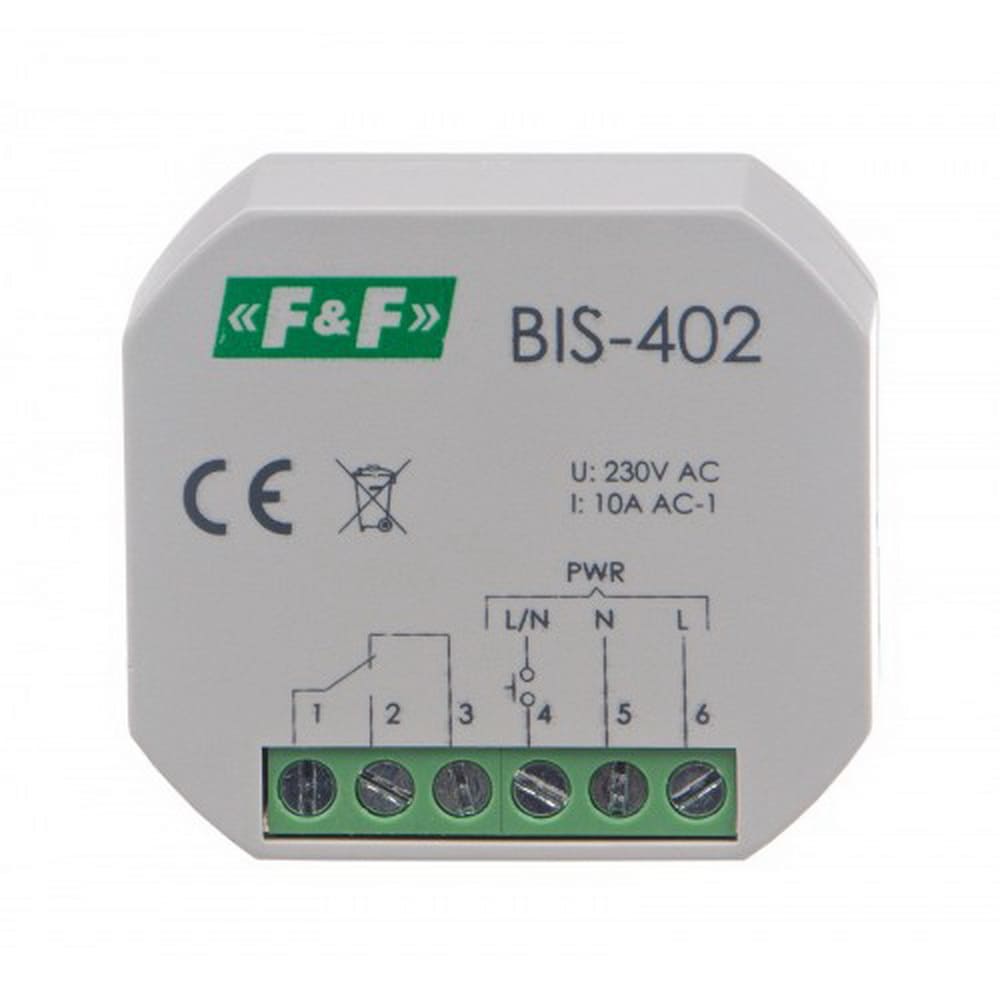 Реле імпульсне 10А 220В BIS-402 F&F ( BIS-402 )